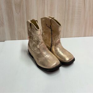 Kids Gold Cowboy Boots